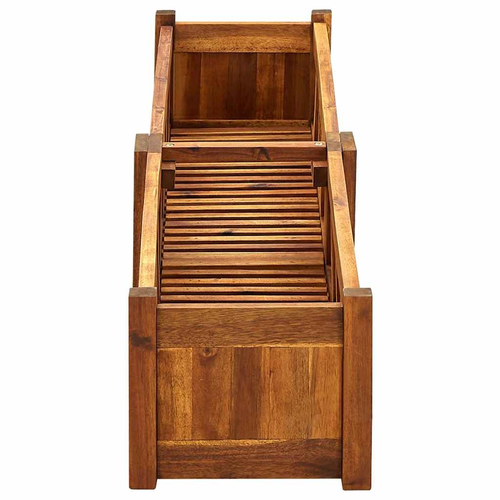 VidaXL Plantenbak verhoogd 150x30x25 cm acaciahout