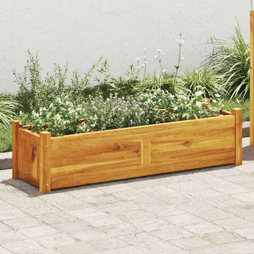 VidaXL Plantenbak verhoogd 100x30x25 cm acaciahout