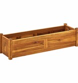 VidaXL Plantenbak verhoogd 100x30x25 cm acaciahout