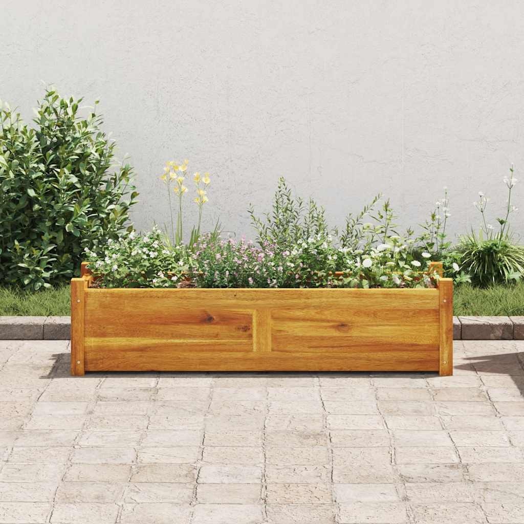 VidaXL Plantenbak verhoogd 100x30x25 cm acaciahout