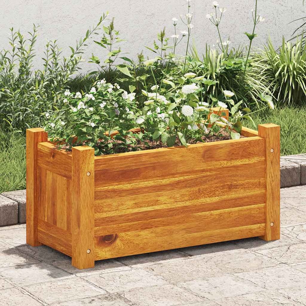 VidaXL Plantenbak verhoogd 50x25x25 cm acaciahout