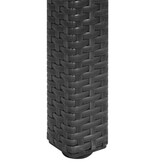 VidaXL Tuintafel 150x90x75 cm poly rattan zwart