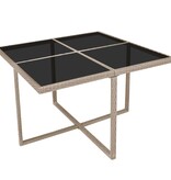 VidaXL 9-delige Tuinset met kussens poly rattan beige