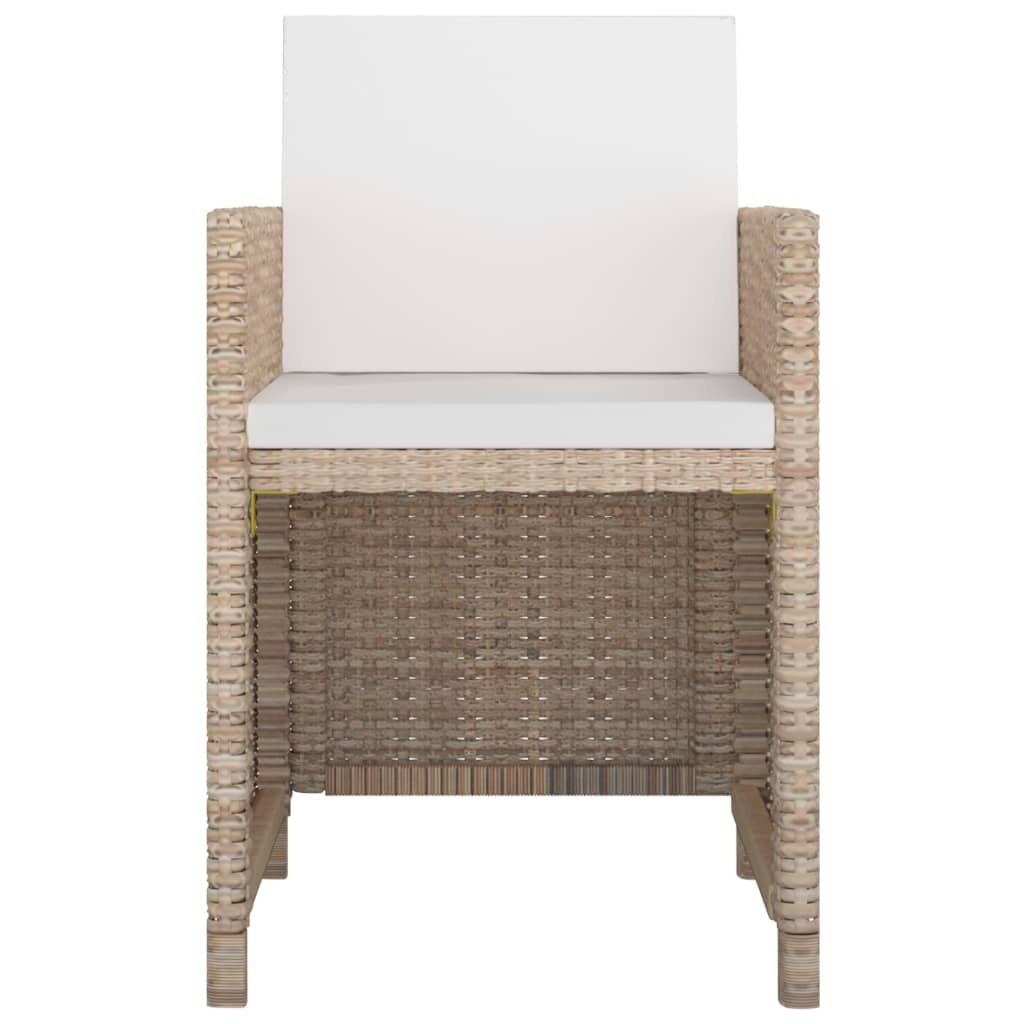 VidaXL 13-delige Tuinset met kussens poly rattan beige