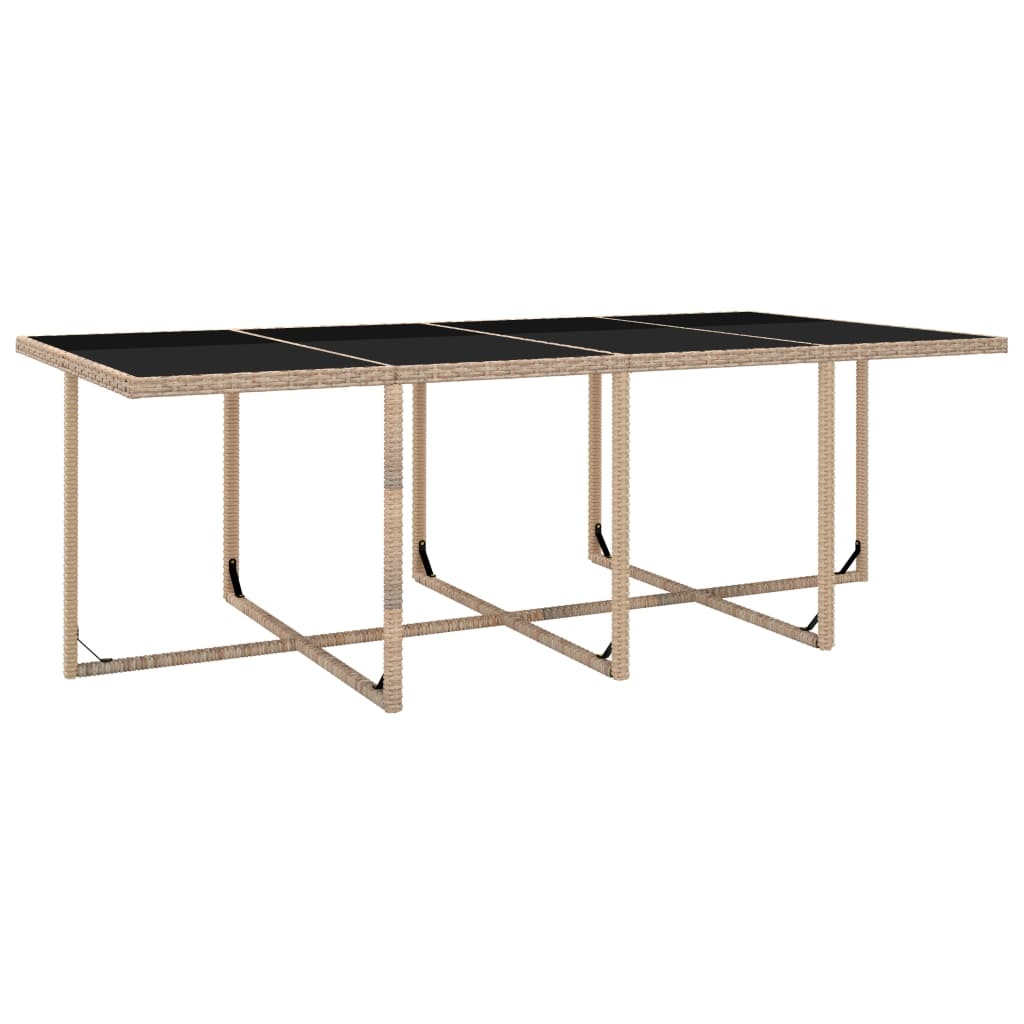 VidaXL 13-delige Tuinset met kussens poly rattan beige