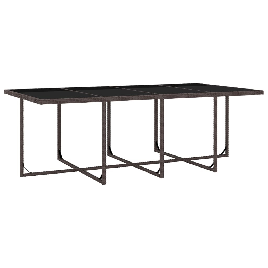 VidaXL 13-delige Tuinset met kussens poly rattan bruin