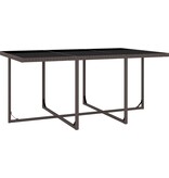 VidaXL 11-delige Tuinset met kussens poly rattan bruin