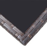 VidaXL 5-delige Tuinset met kussens poly rattan bruin