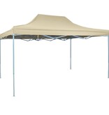 VidaXL Vouwtent pop-up 3x4,5 m crèmewit