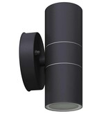 VidaXL LED-wandlamp buiten op-/neerwaarts RVS 2 st