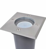 VidaXL LED-Grondspots buiten 3 stuks vierkant