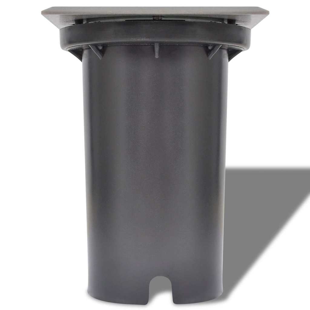 VidaXL LED-Grondspots buiten 3 stuks vierkant