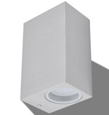 VidaXL LED-buitenwandlampen 2 st vierkant op-/neerwaarts