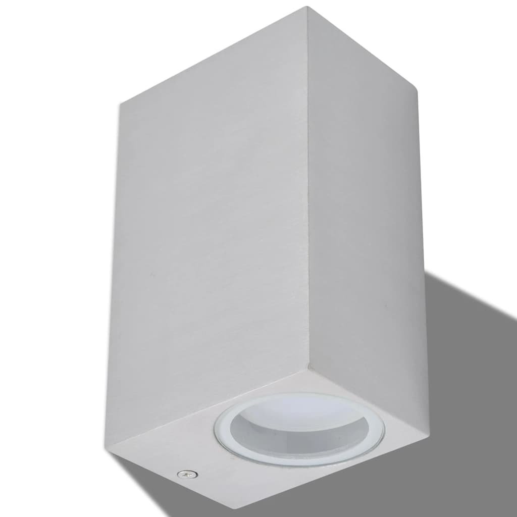 VidaXL LED-buitenwandlampen 2 st vierkant op-/neerwaarts