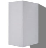 VidaXL LED-buitenwandlampen 2 st vierkant op-/neerwaarts