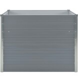 VidaXL Plantenbak verhoogd 100x100x77 cm gegalvaniseerd staal grijs