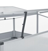 VidaXL Tuinkas 100x100x85 cm gegalvaniseerd staal grijs