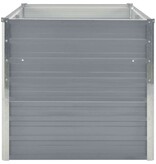 VidaXL Plantenbak verhoogd 160x80x77 cm gegalvaniseerd staal grijs