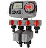 VidaXL Besproeiingstimer automatisch met 4 Stations 3 V