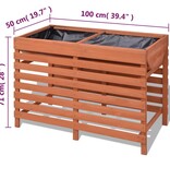 VidaXL Plantenbak 100x50x71 cm hout