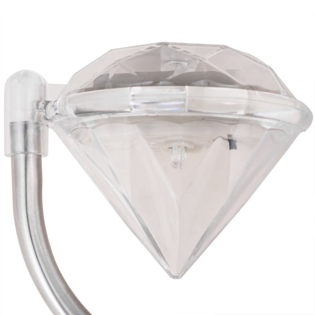 VidaXL Zonne-energie LED tuinlamp 6 stuks 9x7,8x29,5 cm