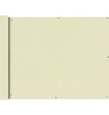 VidaXL Balkonscherm oxfordtextiel 90x600 cm crème
