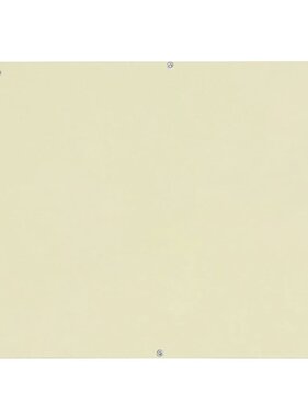 VidaXL Balkonscherm crémekleurig 90x400 cm oxfordtextiel