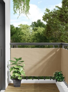 VidaXL Balkonscherm Oxford textiel 75x600 cm beige