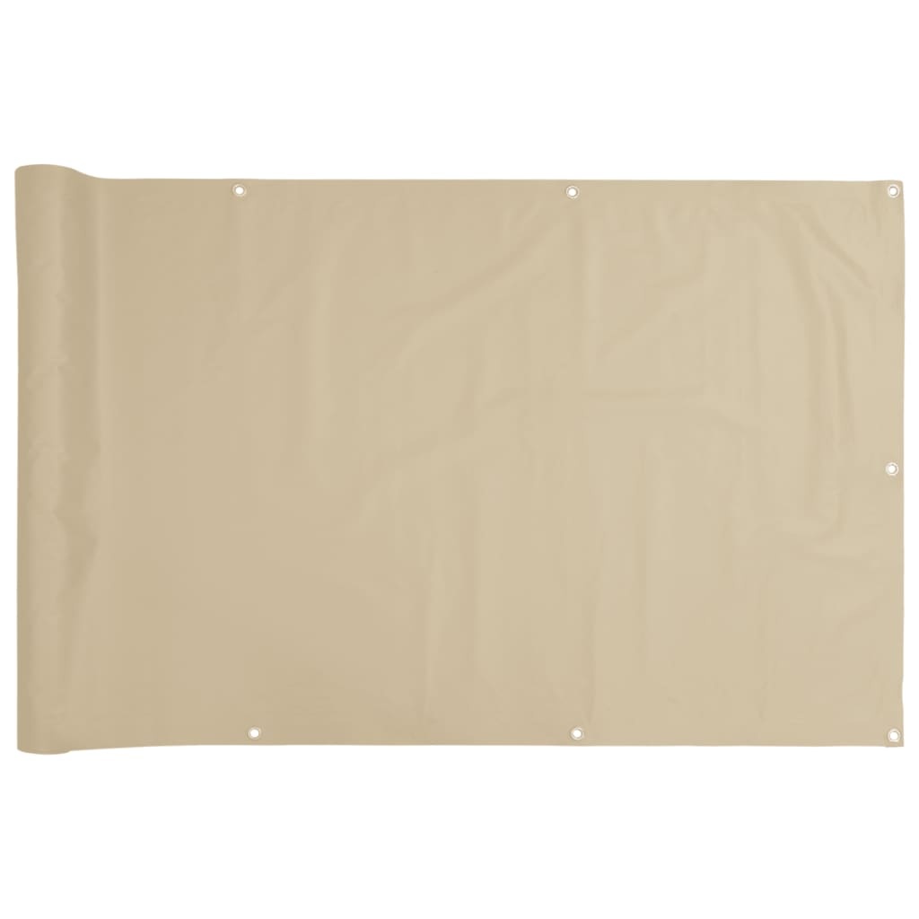 VidaXL Balkonscherm Oxford textiel 75x600 cm beige
