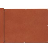VidaXL Balkonscherm Oxford textiel 75x600 cm terracotta