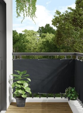 VidaXL Balkonscherm Oxford textiel 75x600 cm antraciet