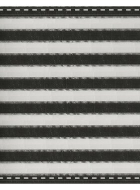 VidaXL Balkonscherm antraciet en wit 90x600 cm HDPE