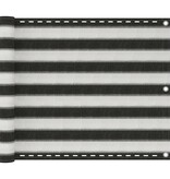 VidaXL Balkonscherm HDPE 75x600 cm antraciet en wit