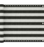 VidaXL Balkonscherm HDPE 75x400 cm antraciet en wit