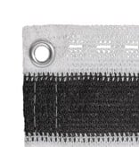 VidaXL Balkonscherm HDPE 75x400 cm antraciet en wit