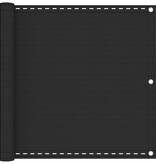VidaXL Balkonscherm HDPE 90x400 cm antraciet