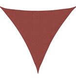 VidaXL Zonnescherm driehoekig 5x5x5m oxford stof terracottakleur
