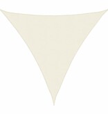 VidaXL Zonnescherm driehoekig 5x5x5 m oxford stof crèmekleurig