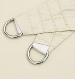 VidaXL Zonnescherm driehoekig 5x5x5 m oxford stof crèmekleurig