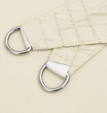 VidaXL Zonnescherm driehoekig 3,6x3,6x3,6 m oxford stof crèmewit