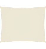 VidaXL Zonnescherm rechthoekig 4x6 m oxford stof crèmekleurig