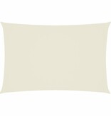 VidaXL Zonnescherm rechthoekig 2x4 m oxford stof crèmekleurig