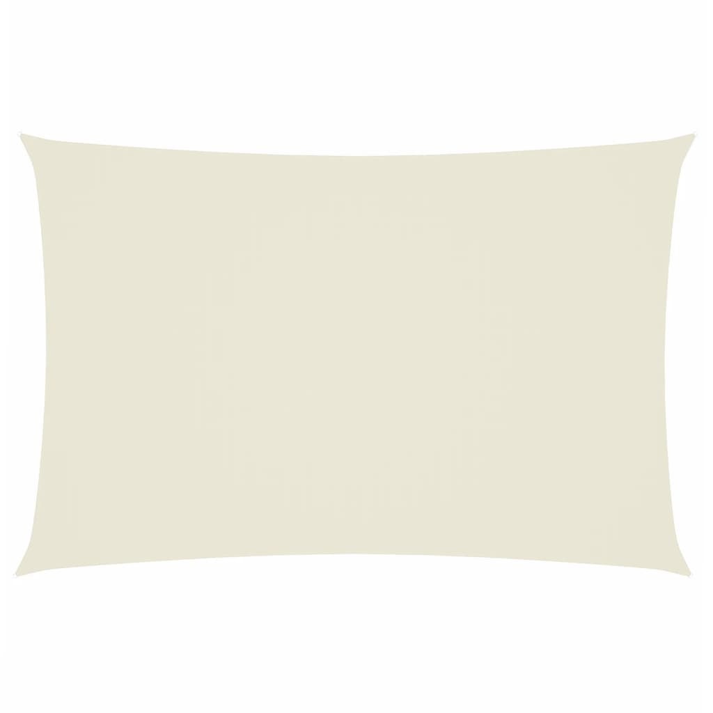 VidaXL Zonnescherm rechthoekig 2x4 m oxford stof crèmekleurig