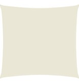 VidaXL Zonnescherm vierkant 3,6x3,6 m oxford stof crèmekleurig