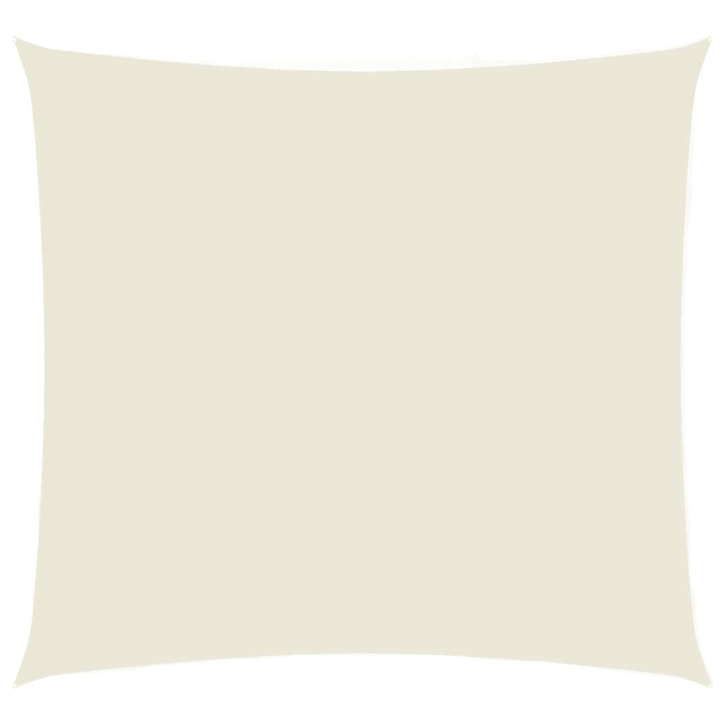 VidaXL Zonnescherm vierkant 3,6x3,6 m oxford stof crèmekleurig