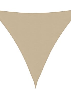 VidaXL Zonnescherm driehoekig 3,6x3,6x3,6 m oxford stof beige