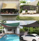 VidaXL Zonnescherm rechthoekig 2x4 m oxford stof beige