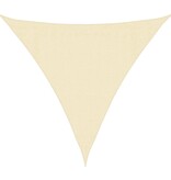 VidaXL Zonnescherm HDPE driehoekig 3,6x3,6x3,6 m crème