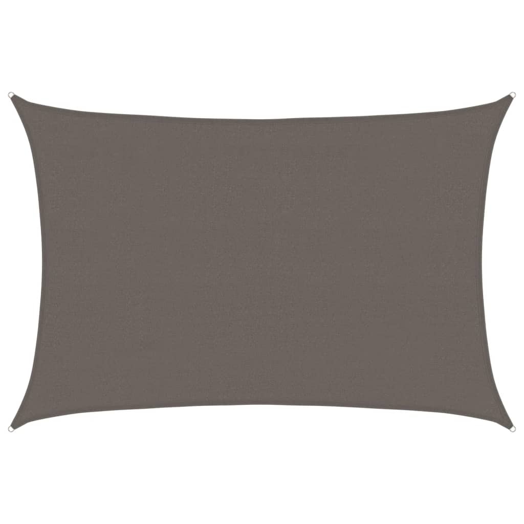 VidaXL Zonnescherm HDPE rechthoekig 4x6 m antraciet