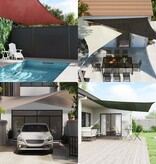 VidaXL Zonnescherm HDPE rechthoekig 4x6 m antraciet